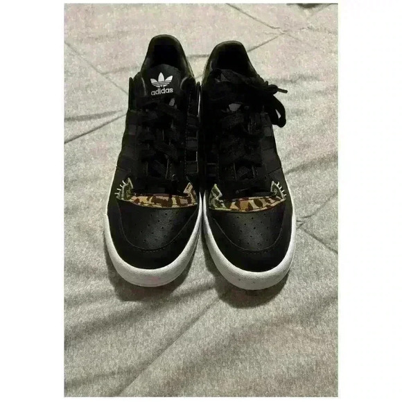 Adidas Forum Low‎ Black/Cheetah Size 5.5 - Picture 2 of 5